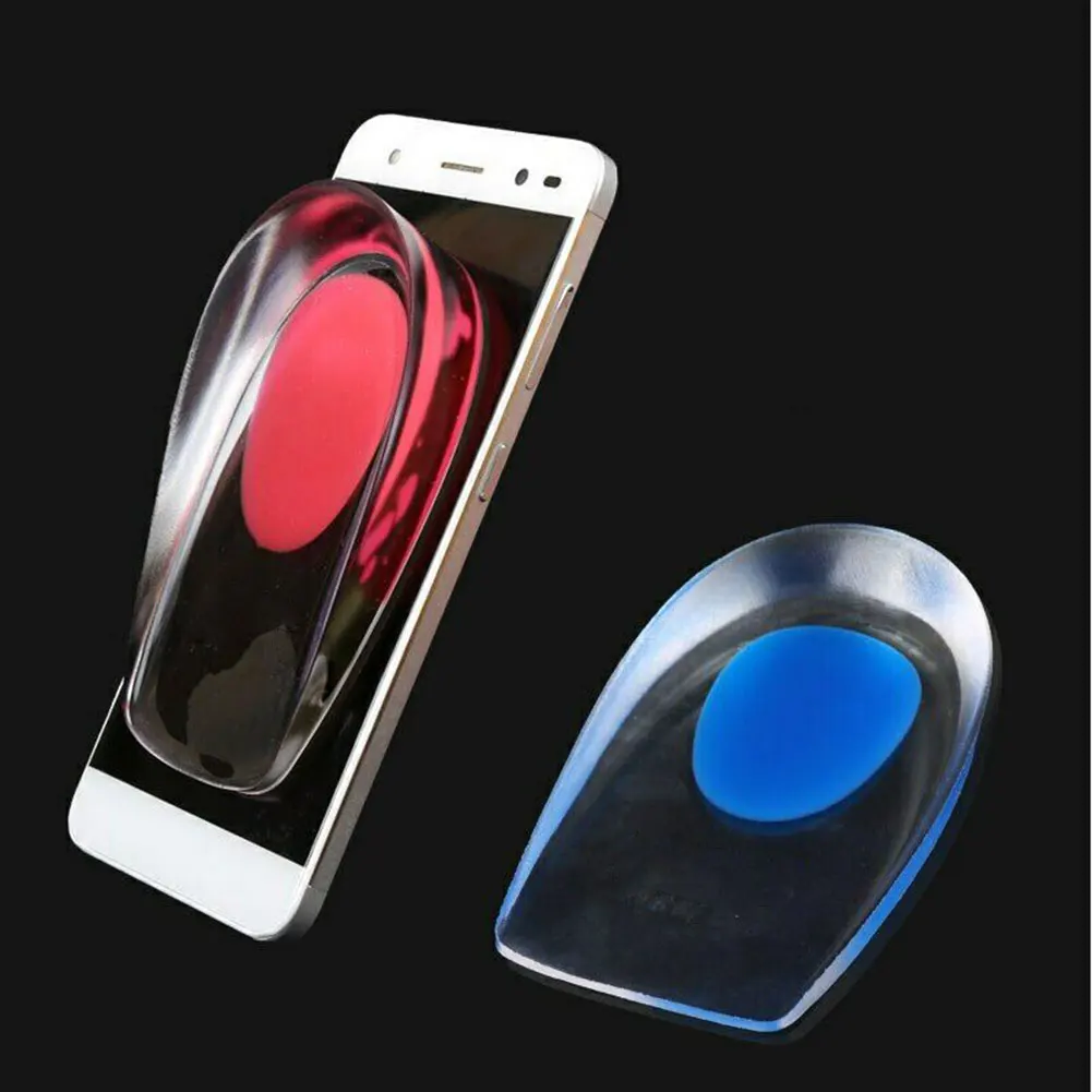 1 пара гелевых стаканчиков для пятки подошвенные вставки фасциита силиконовые