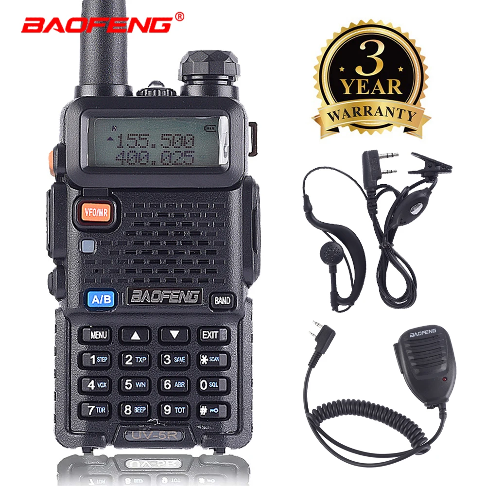 Baofeng UV-5R портативная рация профессиональная CB радиостанция укв портативная UV 5R охотничья радиостанция Baofeng UV5R трансивер 5 Вт
