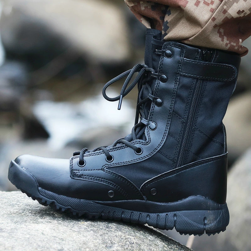 

Ultra Light Mens Tactical Boots Special Forces Military Boots Male Outdoor Waterproof Sneaker Non-slip Hiking Shoes Travel Shoes