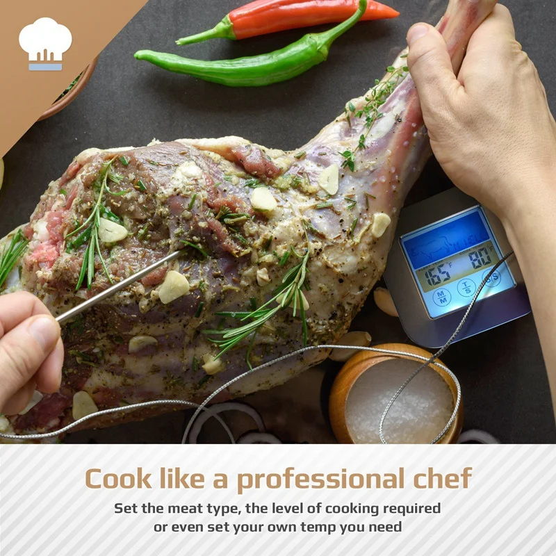 Термометр с 3 зондами водонепроницаемые температурные зонды идеальный термометр