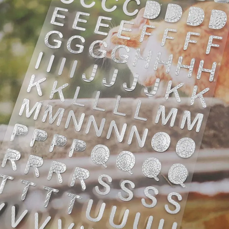 Цифровые буквенные цифры декоративные наклейки для скрапбукинга дневника