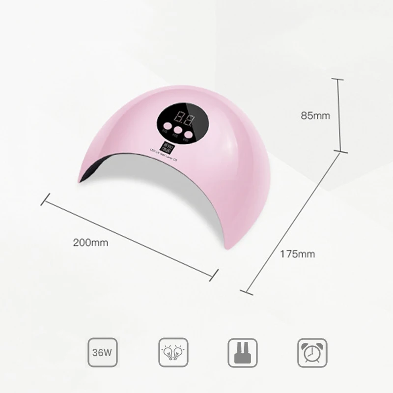Новое поступление 36 Вт УФ светодиодная лампа для сушки ногтей