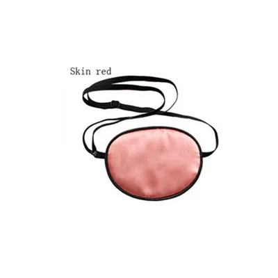 Skin red Одноглазая высококлассная шелковая маска для сна одноглазая Amblyopia тренерская маска для век переносная Мягкая повязка для глаз спальный чехол MR088 - Цвет: Skin red