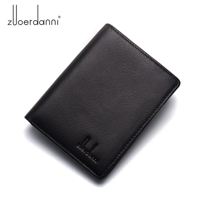 Кошелек мужской короткий маленький бумажник из воловьей кожи кредитница | Багаж