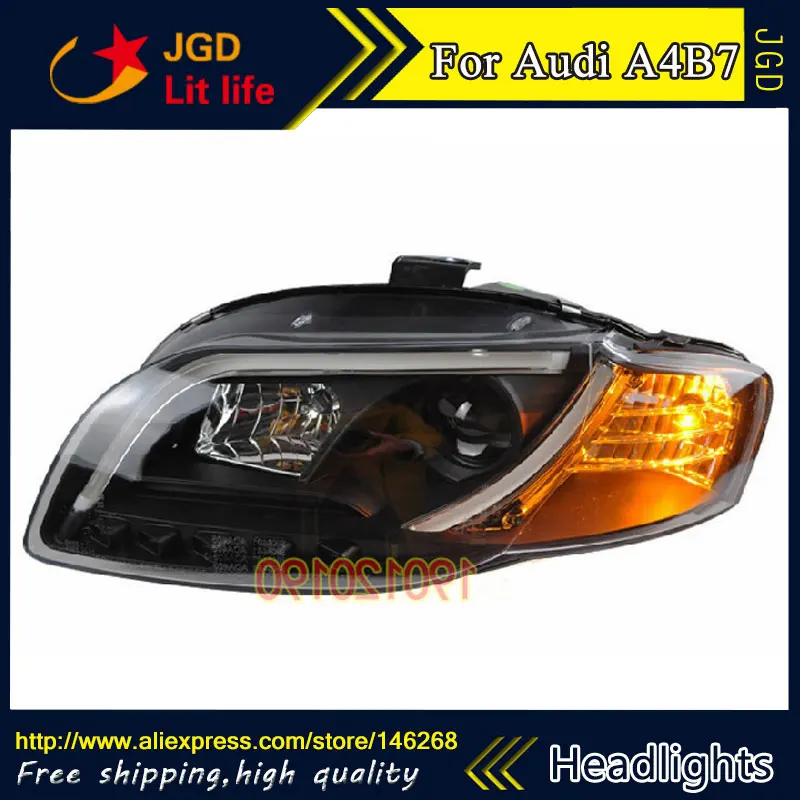 HID светодиодный Audi A4 B7 фары Hernia аксессуары для лампы чехол фара 2005 2008