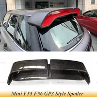 for mini f55 f56 cooper gp3 style carbon fiberfrp rear spoiler roof wing bodykit exterior car accessories fit both 35 doors