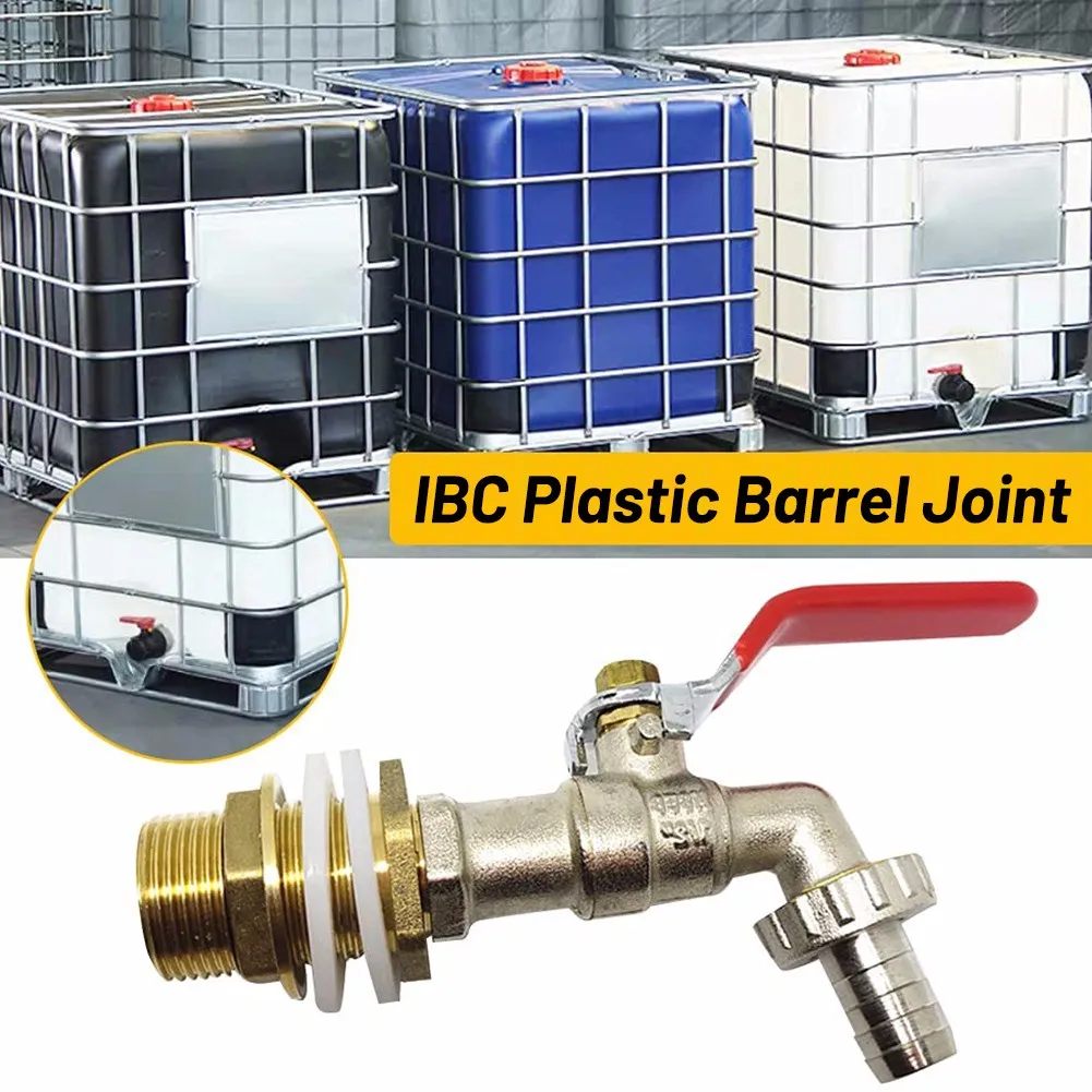 

1/2 Inch IBC Adapter IBC Tank Brass Garden Hose Adapter IBC Ton Barrel Conventional Ton Barrel Ball Valve Quick Connector