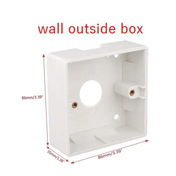 wall outside box Xiao mi Aqara настенный выключатель Zigbee беспроводной переключатель ключ умный светильник управление одиночный огонь нет нейтральный от mi jia mi Home APP Remote - Цвет: wall outside box