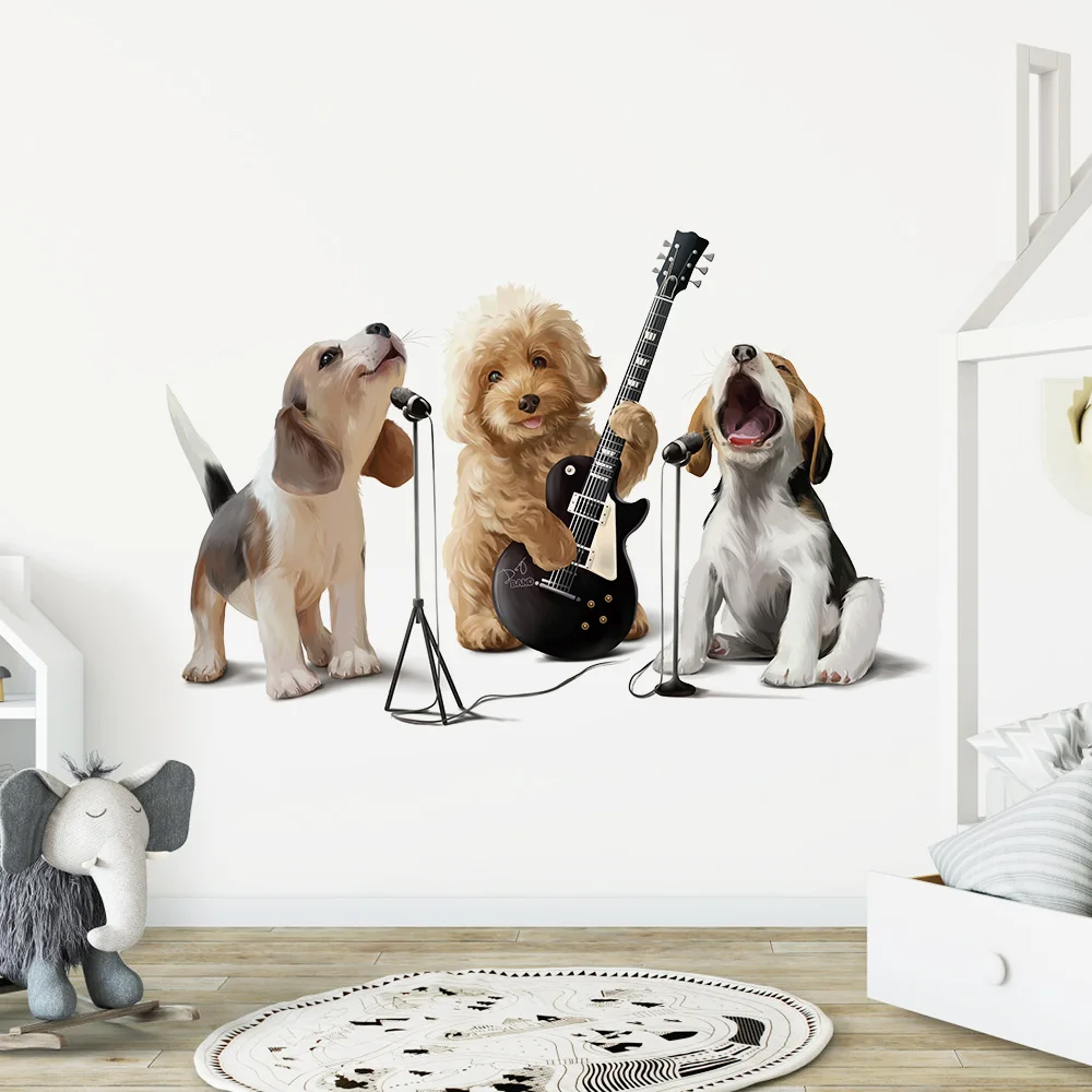 Декоративная наклейка на стену из ПВХ с изображением щенка аксессуары для