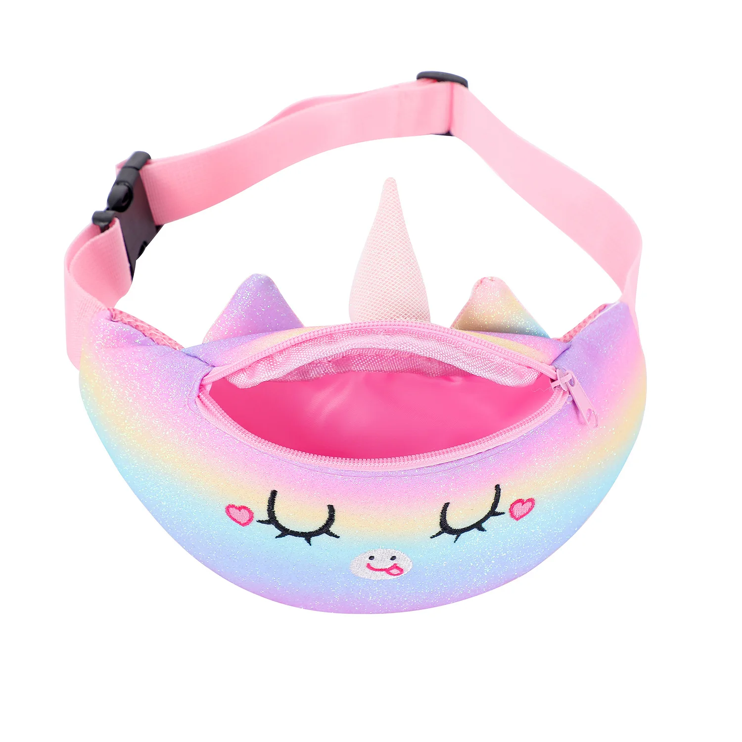 Children's Wallet 2020 New Fashion Unicorn Fanny Pack Plush Toys Little Girl Chest Bags Cute Belt Bag Phone Pocket Coin Purse