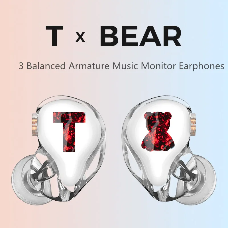 TFZ Tx Bear 3BA сбалансированные арматурные наушники с шумоподавлением высокоточные