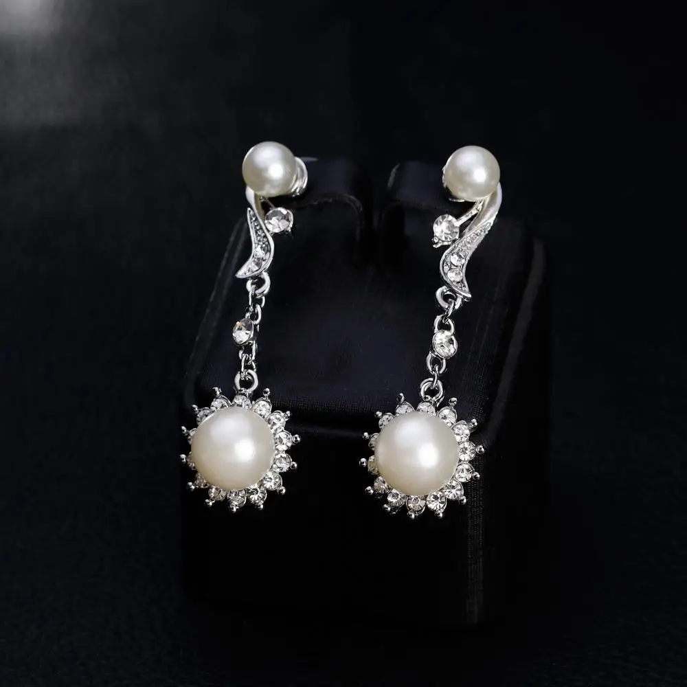 Женский комплект ювелирных украшений для девочек элегантное жемчужное ожерелье