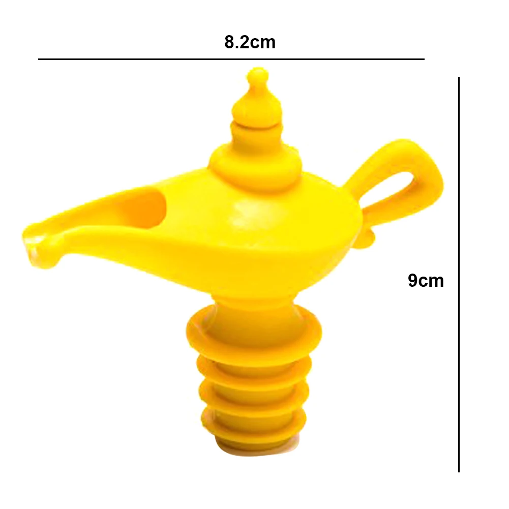 

Hot Sales!! Creative Aladdin Lamp Design Red Wine Bottle Pourer Stopper Kitchen Bar Tool