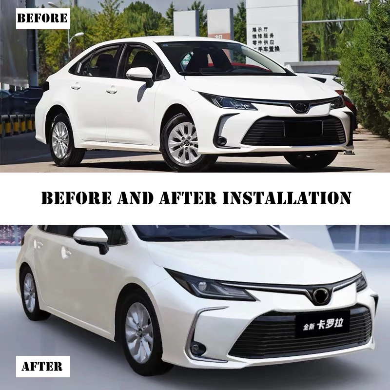 Для Toyota Corolla Автомобильная ABS Хромированная передняя противотуманная фара рамка декорация для автомобилей крышка лампы Отделка