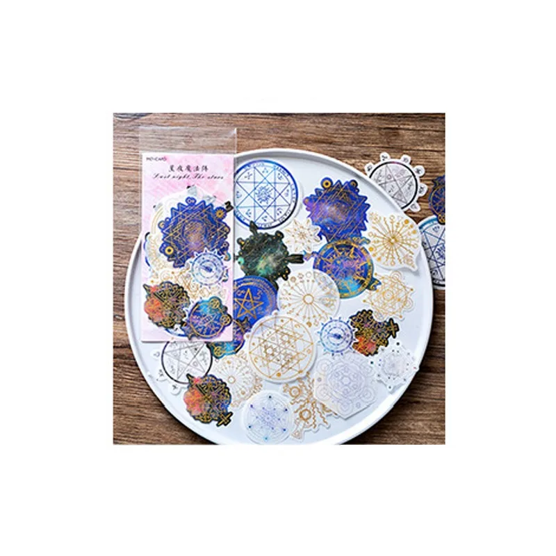 

Planet Moon Stars Gilding Decorative Paper Stickers Adhesive Stickers DIY Decoration Diary Stationery Stickers Children Gifts