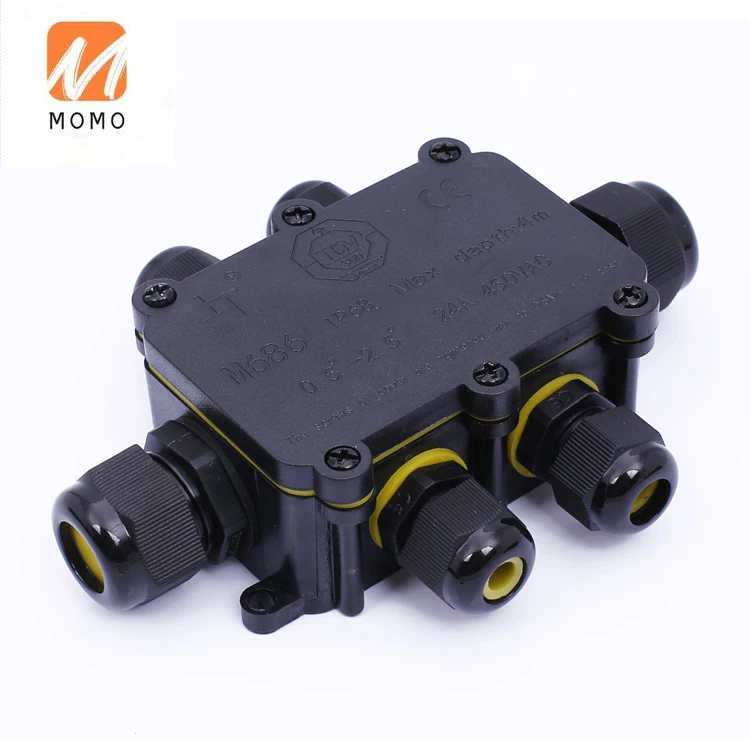 

IP68 waterproof junction box cable gland connector underwater box