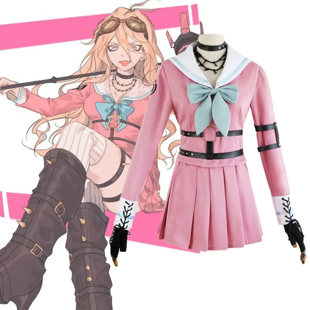 

Over 16 year girls dress Anime Cosplay Danganronpa V3 Killing Harmony Iruma Miu Dangan ronpa Anime Woman School Uniform Outfit