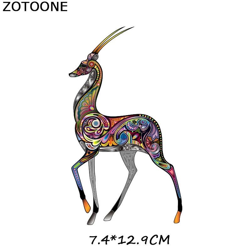 ZOTOONE красочные нашивки в форме животных наклейки для детей утюжок на переносках