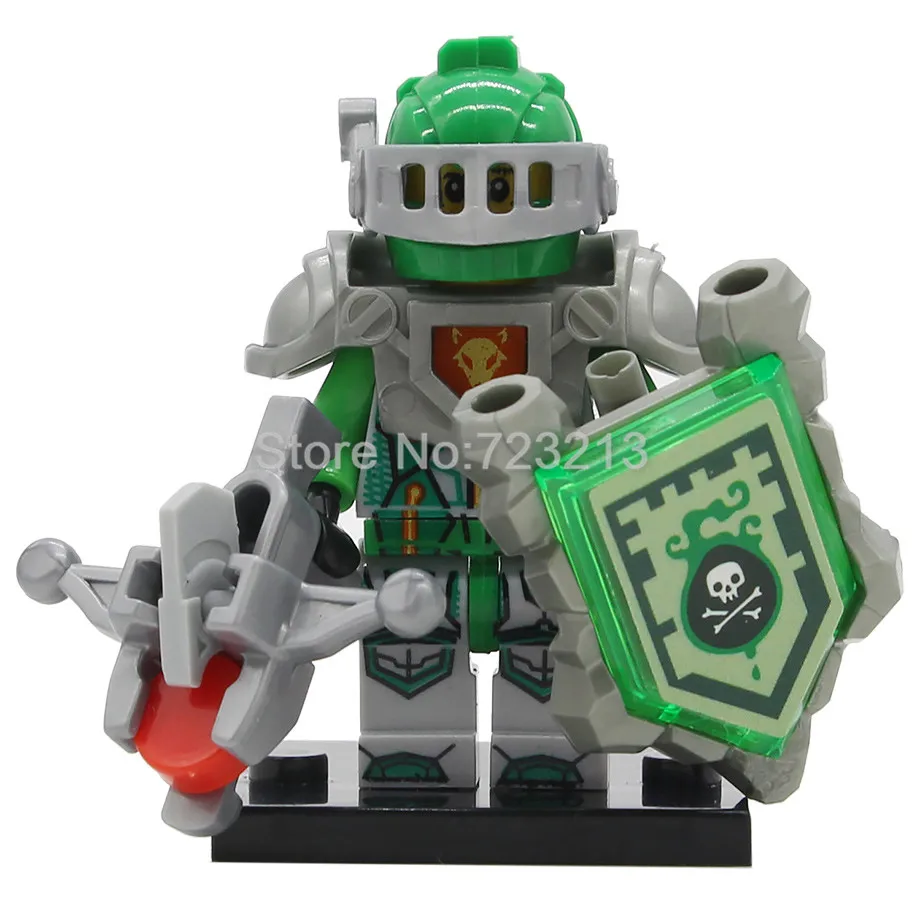 D Одна совместимых Nexoed Knights замок фигурка воинов мультфильм строительные блоки наборы модели Кирпичи игрушки для детей - Цвет: D