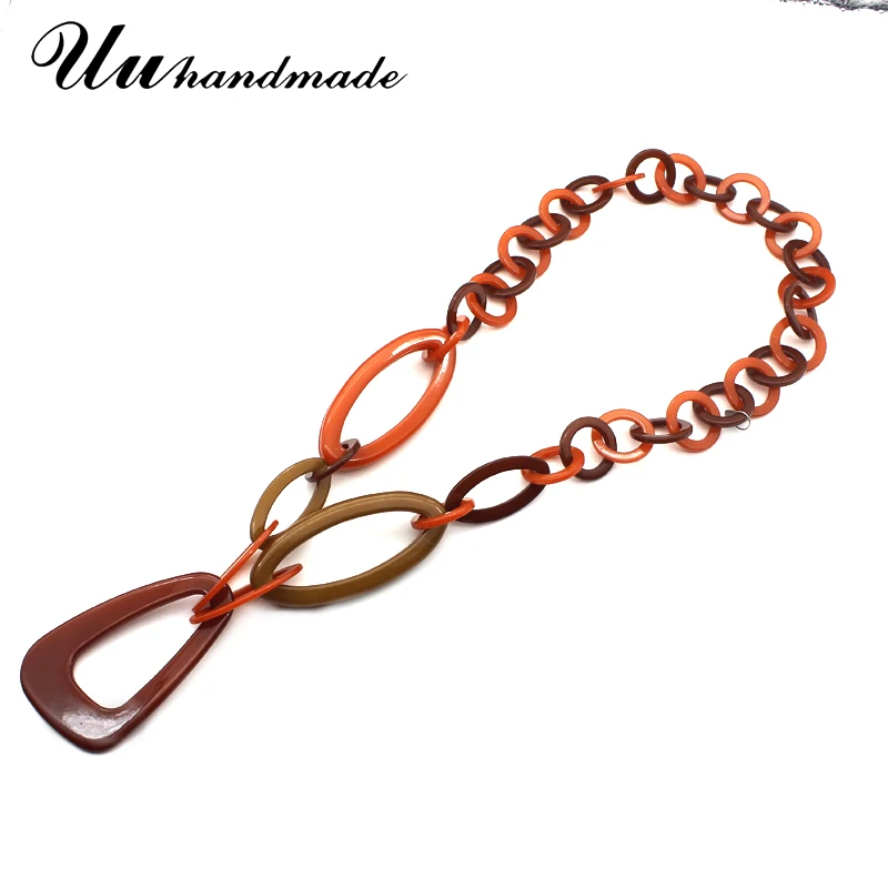 

Колье-цепочка женское, длинное, 2021, 2022, неправильной формы акриловые