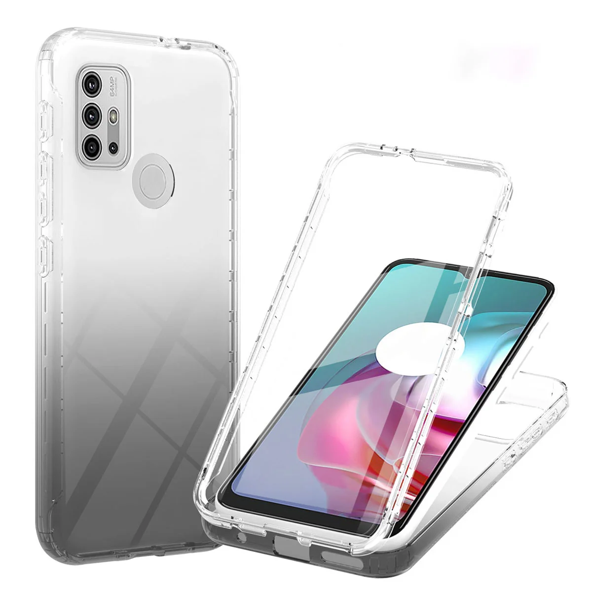 

Flexible Phone Protector Gradient Color Phone Cover Compatible with G10/G20/G30