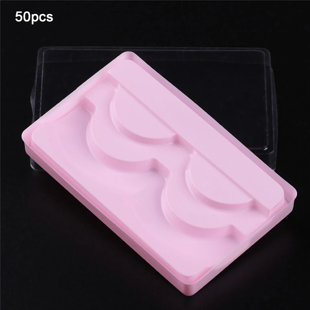 50 шт. поднос для накладных ресниц два ряда коробка упаковки индивидуальная