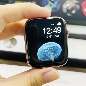 original hw22 plus smart watch 44mm diy dial bluetooth answer call wireless charger alarm clcok smartwatch pk iwo13 w56 w66 hw16 free global shipping