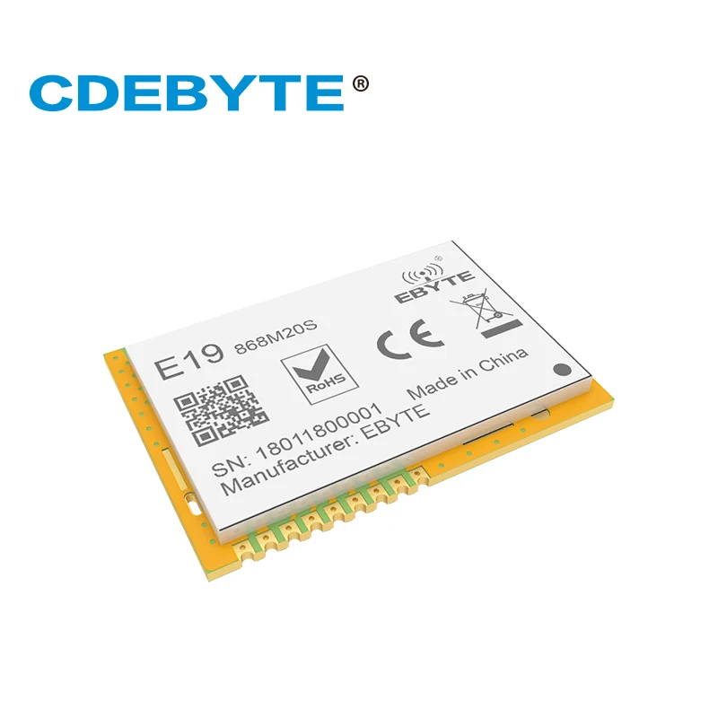 Ebyte E19-868M20S SX1276 LoRa 868MHz IoT Module SMD 100mW SPI Long Range Stamp Hole Wireless Transceiver | Мобильные телефоны и