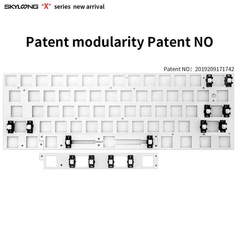 gk61x 60% KIT pcb 64keys custom mechanical keyboard rgb switch leds hot swapping socket type c split spacebar