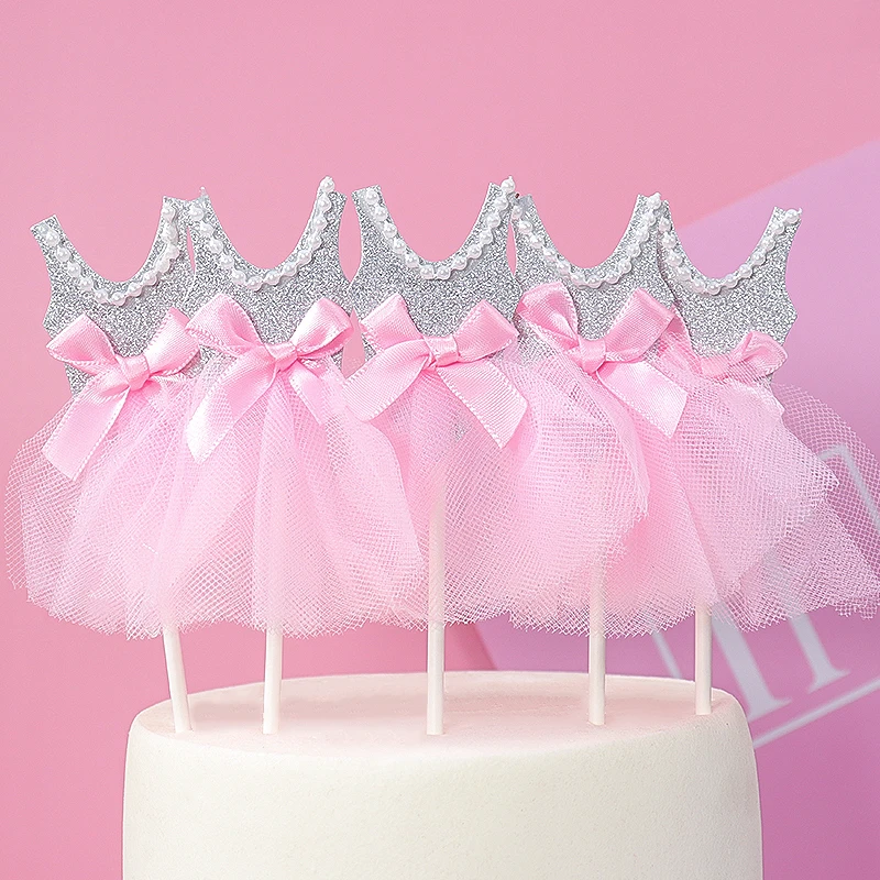 5 шт. блестящее платье-пачка принцессы юбка-пачка для балерины тортов девочек дня
