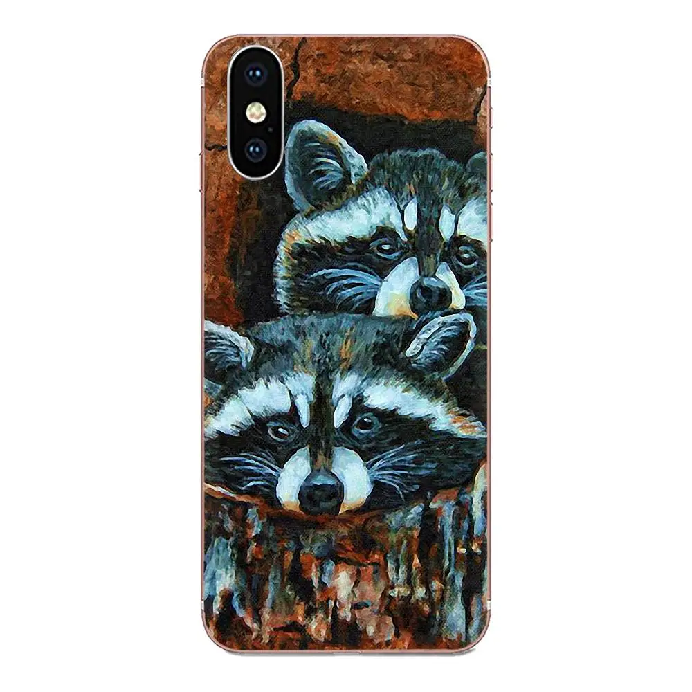 ТПУ чехол для сотового телефона животное енот арт Coque для Xiaomi Red mi 4 7A 9T K20 CC9 CC9e Note 7 9 Y3 SE Pro Prime Go Play