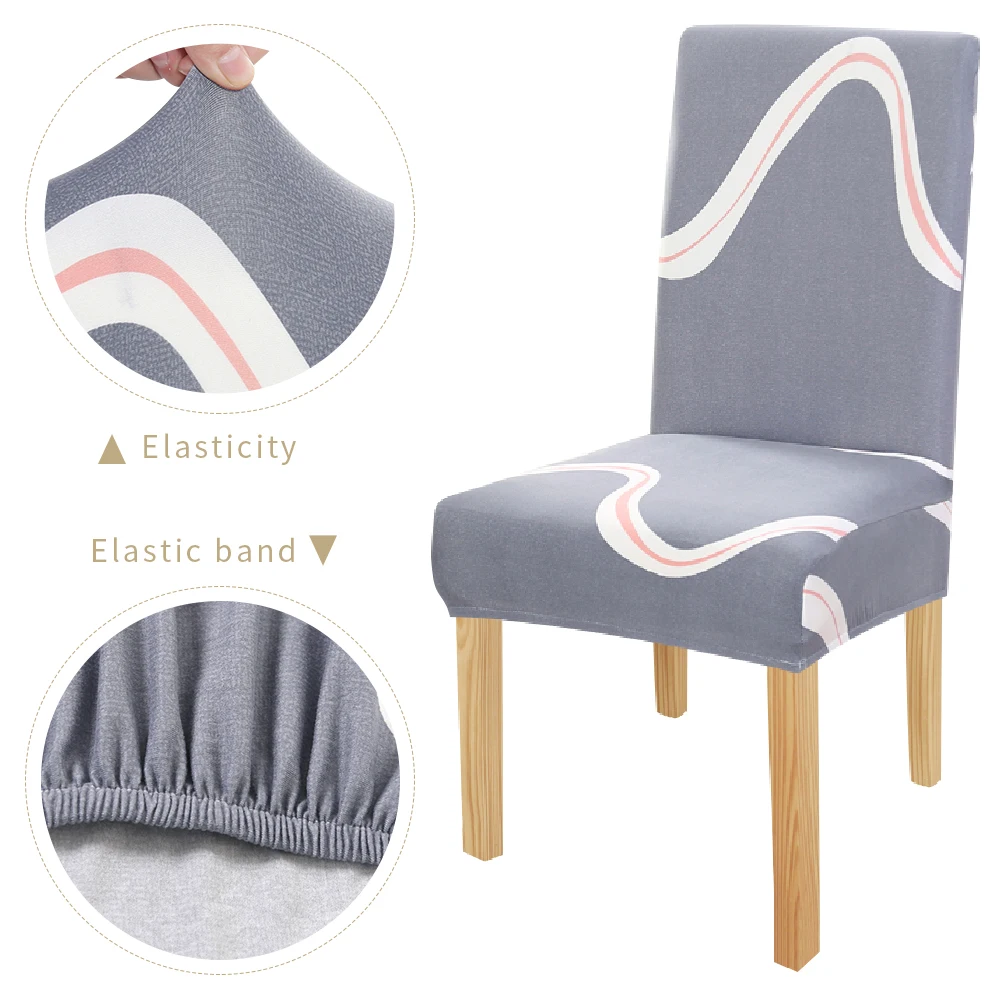 Спандекс для ресторана чехол на стул Slipcover Съемный Анти-грязный кухонные чехлы