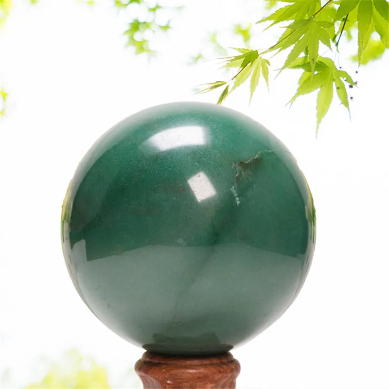 1 шт. большой кристаллический шар 60 90 мм для гадания и украшения фэншуй зеленого