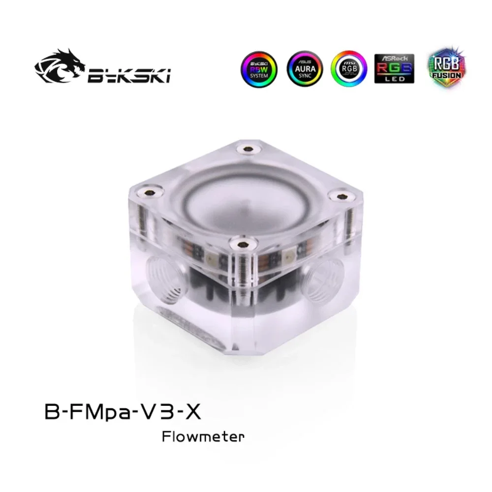Bykski B FMpa V3 X матовая акриловая вода G1/4 RBW(5v) RGB(12v) система освещения водяного