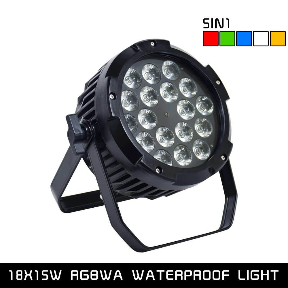 5in1waterproof light Открытый водонепроницаемый супер яркий RGBW DJ Par dmx512 управление звуковая активация для сценического клуба бара Свадебного Шоу - Цвет: 5in1waterproof light