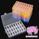 Органайзер для вышивки, прозрачный, с 24 отделениями, с пластиковыми шпульками для мулине, 20 шт., коробка для хранения, для вышивки крестиком, инструменты для шитья