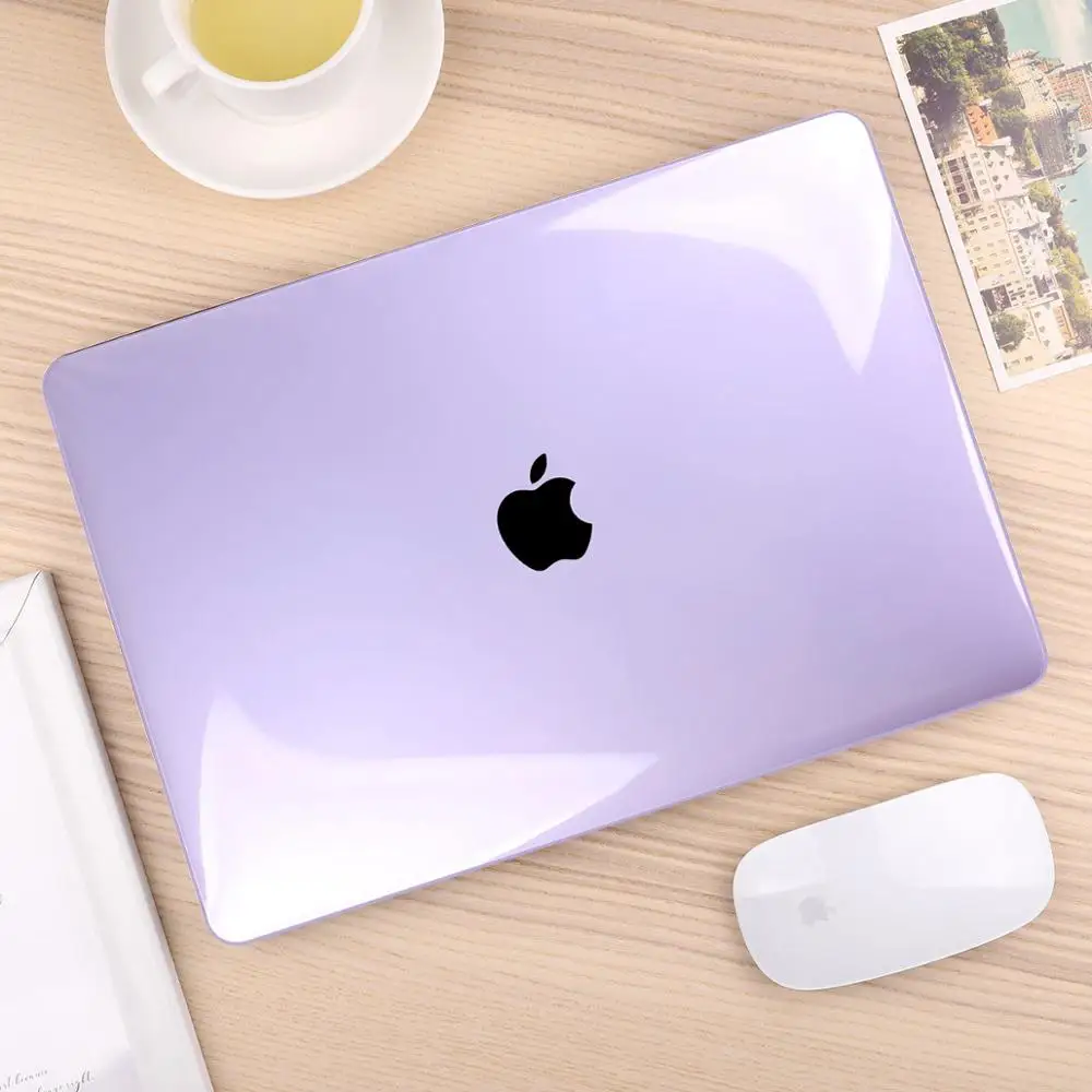 crystal purple Для MacBook Pro Air retina 11 12 13 1" Кристальный и матовый чехол для ноутбука для Macbook Pro 13 15 16 Touch Bar A2159 A1989 A2141 - Цвет: crystal purple