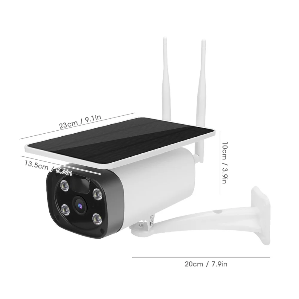 

SHIWOJIA Wireless Outdoor Security IP Camera Wifi Solar Battery 1080P HD CCTV Waterproof Solar Panels Bullet Surveillance Camera