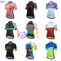 Kafitt Women's Short Sleeve Jersey Bike Clothing Ropa Ciclismo Road Bicycling Shirt Quick-Drying Uniform Breathable Bike Tops