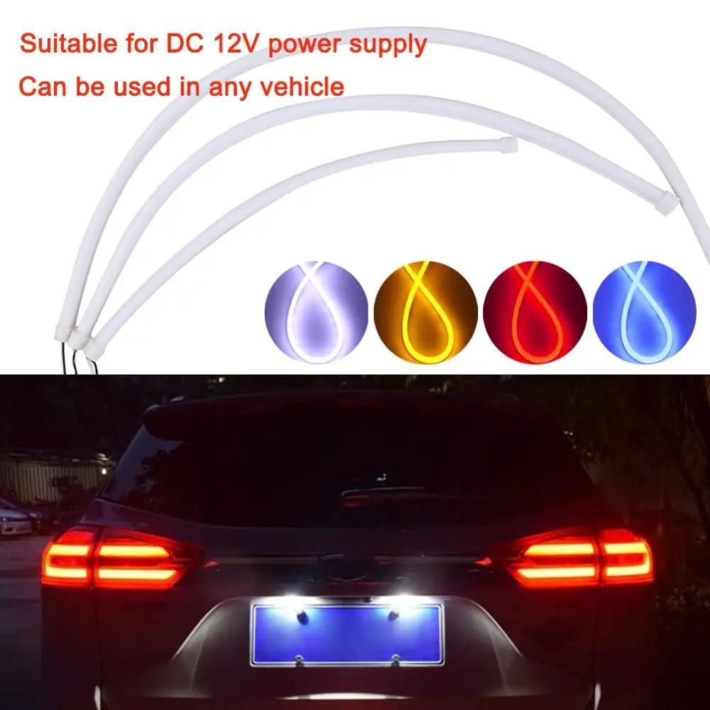 Автомобильная светодиодная лента для направляющих ультратонкая двухцветная