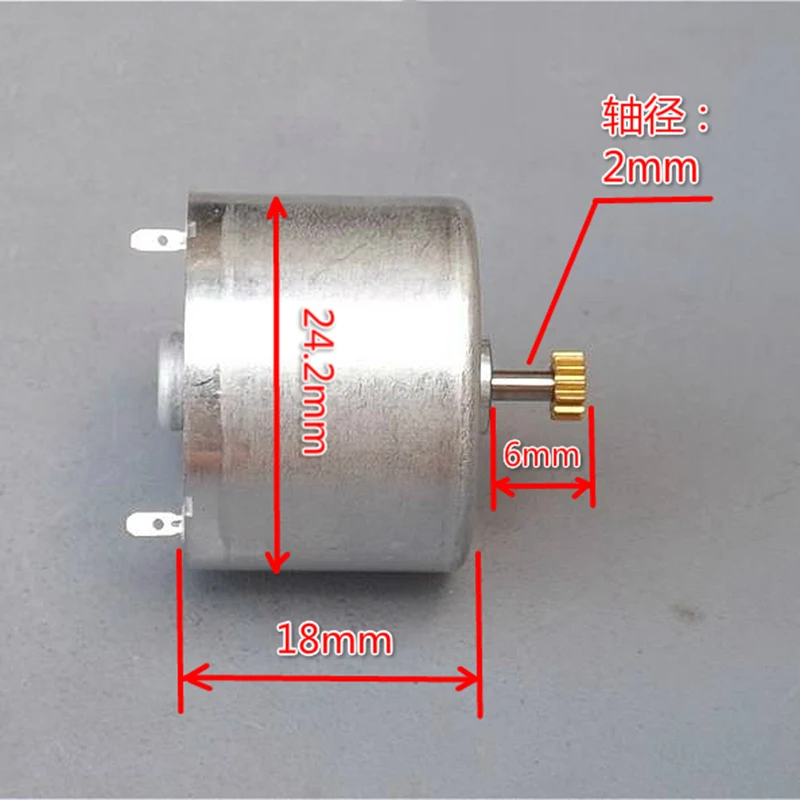 DC 3V 5V 6V 6000 об/мин 24 мм небольшой мини круглый RF 310 немой Солнечный Мощность