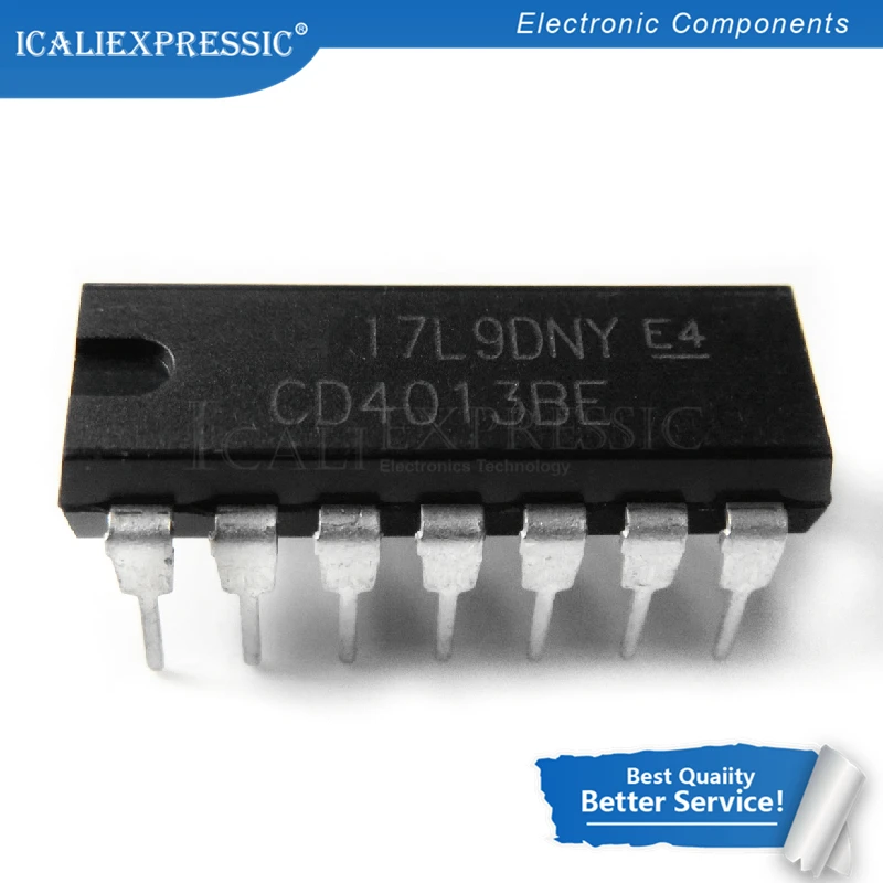 10 шт. CD4013BE CD4013BP DIP14 CD4013 DIP Новый и оригинальный IC | Электронные компоненты