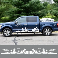 car door side stickers for ford ranger raptor f150 f 150 off road 4x4 climber pickup auto decals accessories 8pcs