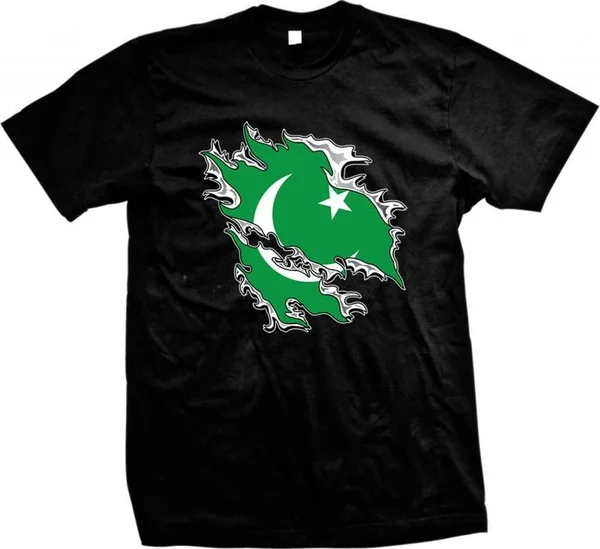 

Islamic Republic of Pakistan Shred Flag Love Pakistani Pride Mens T-shirt