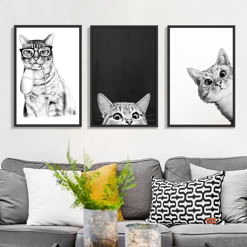 

tapb Kawaii Funny Animal Cat DIY Painting By Numbers Adults For Drawing On Canvas Pictures By Numbers Home Wall Art Decor