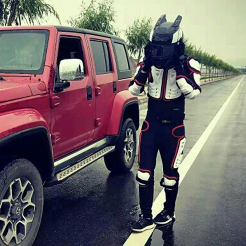 Светоотражающие бронированные куртки для мотоциклов защита всего тела защитная