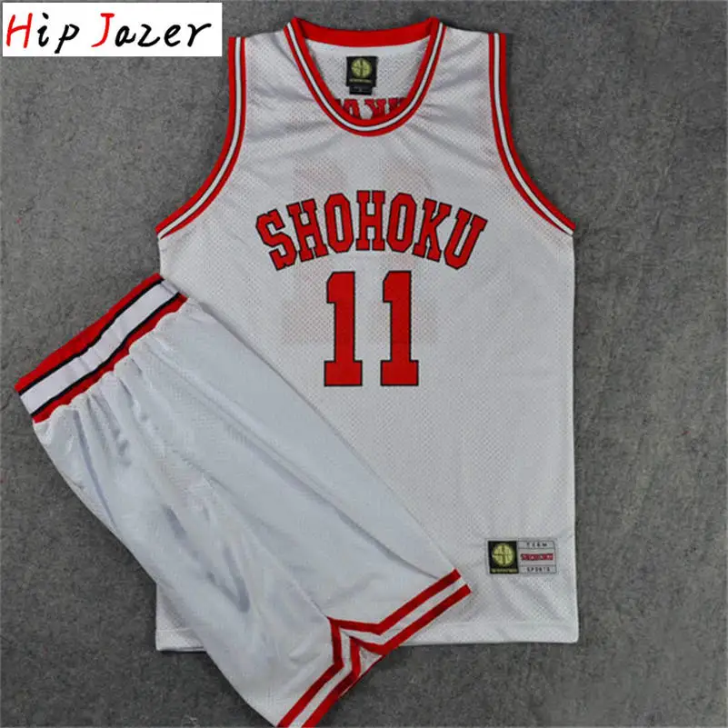 Косплей Shohoku 1 # ANZAI 2 AYAKO 3HAYUKO AKYUKO 11 Rukawa Kaede баскетбольный костюм Джерси шорты