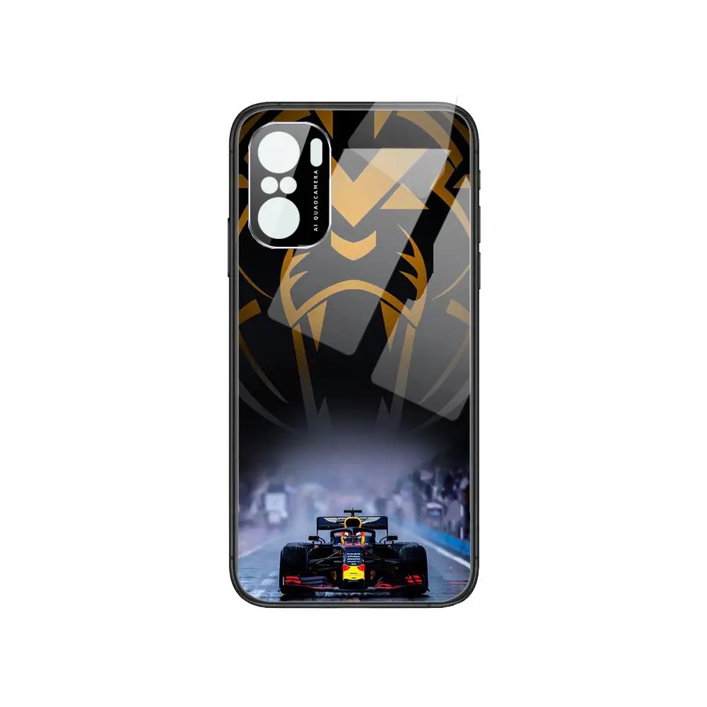 

Stylish Formula Racing Car Phone Case For POCO F1 F2 F3 Pro X3 M3 9C 10T Lite NFC Anime Black Cover Silicone Back Prett mi 10 ul