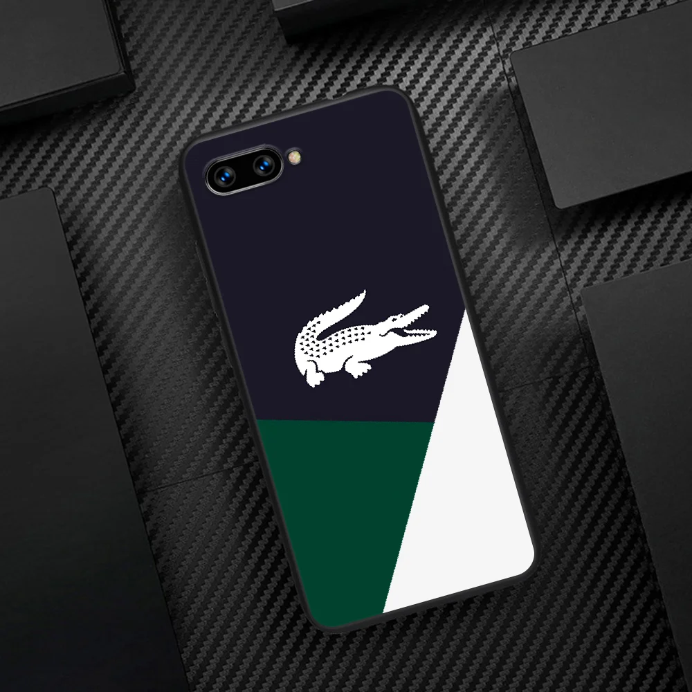 

French Luxury Brand LACOETE Phone Case Cover Hull For HUAWEI Honor 6A 7A 7C 8 8A 8S 8x 9 9x 10 10i 20 Lite Pro black Back Trend