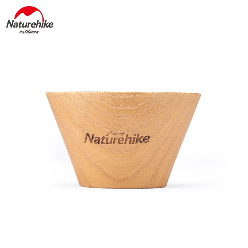 

Naturehike Ultralight 60g 350ML Bowl Fruit Salad Solid Wood Camping Cooking Tableware Outdoor Picnic Parts Kitchen Wooden Bowl